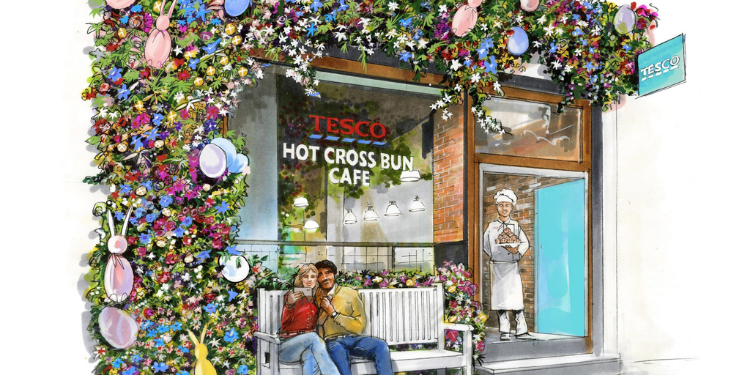 Tesco’nun “Paskalya temalı” cafesi Shoreditch hizmete başladı